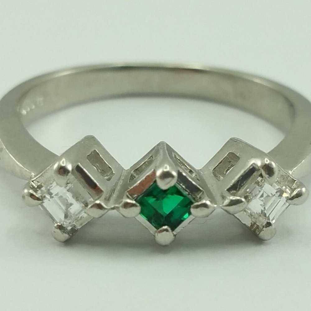 Exquisite Solid Platinum 900pl Desinger Ladies Ri… - image 2